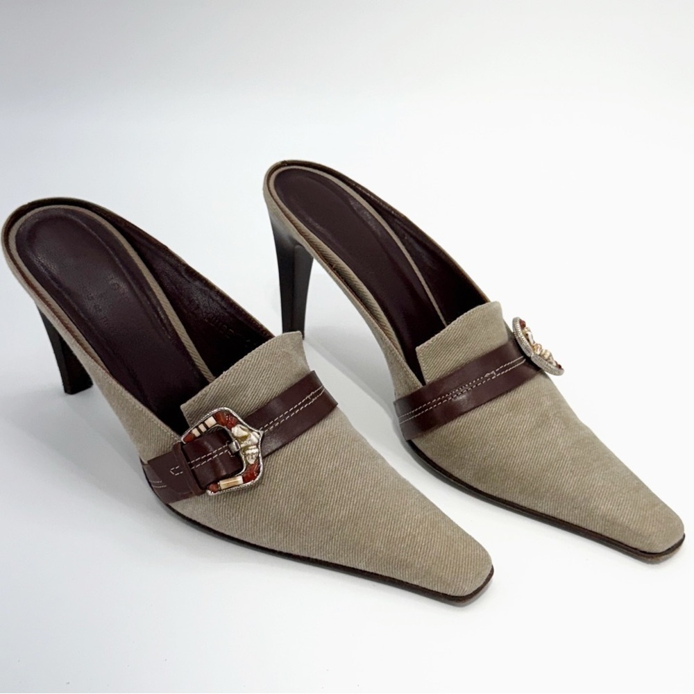 Donald J Pliner Luise Heels Size 10M โข Pointed Toe Slip-On High Heels -Mules